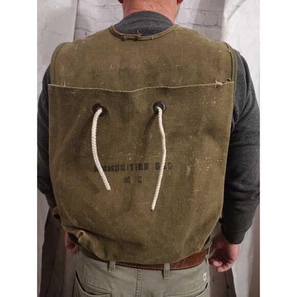 Rare .50 Cal. Canvas Ammo Can Pack. Backpack - Picture 2 of 5